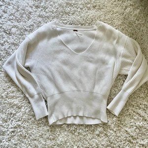 Free People Women's White Knit Sweater (Size S)